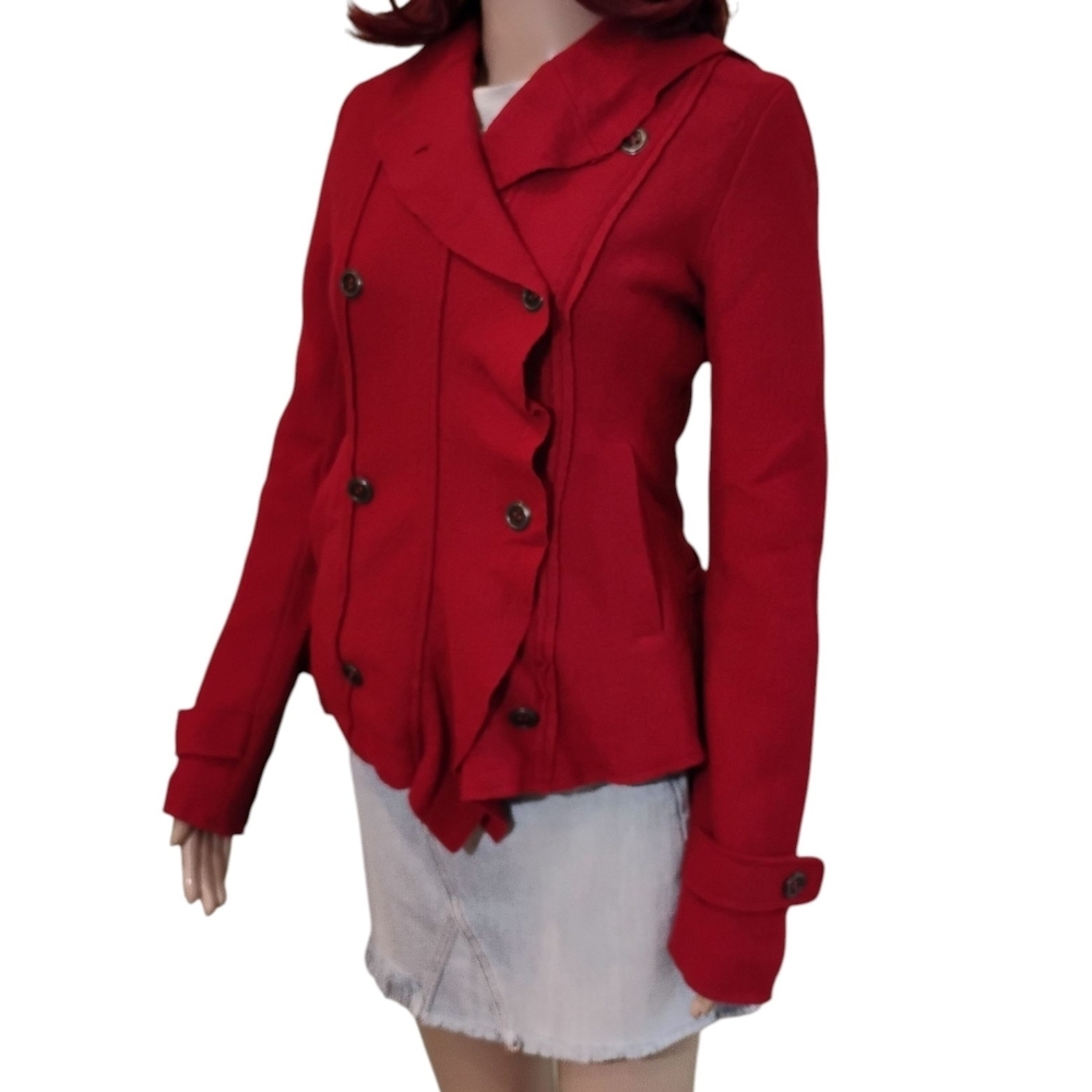 Converse Red Women's Pea Coat